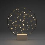 Konstsmide Led Metallsilhouette Ring Mit Holzfu&szlig; Schwarz 36 X 5 X 39,5 Cm