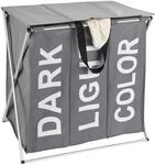 Dreifach W&auml;schekorb, Klappbarer W&auml;schekorb Trio Top - 57 X 57 X 38 Wenko