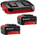 Original Einhell Starter Kit Pxc 2x 4,0 Ah & Twincharger 3a (18 V, 900 W, 2 Akkus + 3