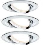 Paulmann 93452 Nova Einbauleuchte 3er Set Led Led 18 W Chrom (gl&auml;nzend)