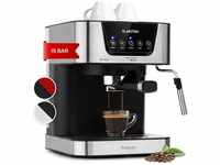 Klarstein - 1,5 l Siebträgermaschine für 2 Tasse Kaffee, Mini Espressomaschine mit