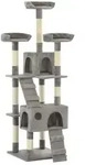 Vidaxl - Katzen-kratzbaum Mit Sisal-kratzs&auml;ulen 170 Cm Grau
