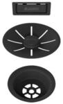 Blanco - Ablaufset C-overflow, Blackedition, Schwarz Matt 239975
