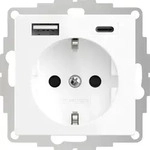 2u-449511 1fach Schutzkontakt-steckdose Mit Usb-ladeausgang, Erh&ouml;hter