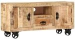 Tv-schrank Raues Mangoholz 110x30x50 Cm Vidaxl