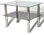 Couchtisch Mit Ablage Glas Vidaxl