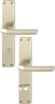 Hoppe - Langschildgarnitur Birmingham 1117/202sp Aluminium F2 Sk/ol 78 Mm Din Links /