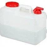 Relaxdays - Wasserkanister Mit Hahn, Schraubdeckel, Trinkwasserkanister Camping, 15l