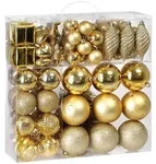 Casaria&reg; Weihnachtskugeln 103er Set Christbaumkugeln Weihnachtsbaumkugeln