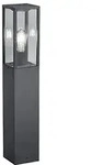 Trio - Moderne Pollerleuchte Garonne In Anthrazit Mit Glas, H&ouml;he 80cm