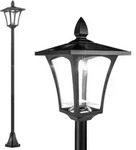 Solarbetriebene Stehleuchte F&uuml;r Den Au&szlig;enbereich, Klassische Led-laterne, 40 Lumen,