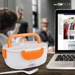 Clatronic Lb 3719 Elektrische Lunchbox Wei&szlig; Orange