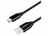 Usb 2.0 Kabel zu Micro-USB Stecker, 1,0m (CU0144) - Logilink