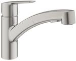 Grohe Start 3 Quickfix K&uuml;chenarmatur Mit Brause In Mattiertem Stahl Grohe
