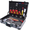 Ks Tools 1/4 + 1/2 Elektriker-Werkzeugkoffer, 128-tlg.