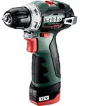 Metabo - Akku-bohrschrauber Powermaxx Bs Bl, Kunststoffkoffer, 12v 2x2ah Li-power +