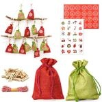 Dunedesign - Diy Adventskalender Zum Bef&uuml;llen - 24 Geschenk S&auml;ckchen - Komplettes