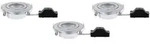 Paulmann - Led Einbauleuchte 3er-set Chrom Schwenkbar Einbauleuchten