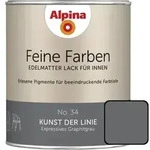 Feine Farben Lack No. 34 Kunst Der Linie Graphitgrau Edelmatt 750 Ml Buntlacke -