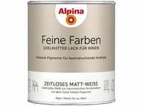 Alpina Feine Farben Lack Zeitloses Matt-Weiß 750ml edelmatt Buntlacke