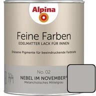 Feine Farben Lack No. 02 Nebel Im November Mittelgrau Edelmatt 750 Ml Buntlacke -