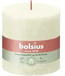 Bolsius - Rustik Stumpenkerze Weiche Perle, H&ouml;he 10 Cm, &Oslash; 10 Cm Stumpen- Und