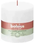 Bolsius - Rustik Stumpenkerze Wolkiges Wei&szlig;, H&ouml;he 10 Cm, &Oslash; 10 Cm Stumpen- Und