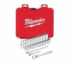 Milwaukee Ratschen- Und Steckschl&uuml;sseleinsatz Set 1/2 Metrisch 28-teilig