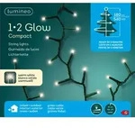 Lumineo Led Lichterkette 1&bull;2 Glow Compact Gr&uuml;n 1,8 Meter 540 Lichter - Warmwei&szlig;