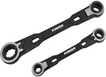 7rrs02 Ring-ratschenschl&uuml;ssel-satz 4fach Schl&uuml;sselweite (metrisch) 8 - 19 Mm -
