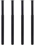 Teleskopische Tischbeine 4 Stk. Schwarz 710 - 1100 Mm - Vidaxl