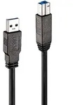 Lindy Usb-kabel Usb 3.2 Gen1 Usb-a Stecker, Usb-b Stecker 10.00 M Schwarz 43098