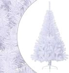 K&uuml;nstlicher Halb-weihnachtsbaum Mit St&auml;nder Wei&szlig; 120 Cm Pvc Vidaxl