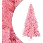 Vidaxl K&uuml;nstlicher Weihnachtsbaum Mit St&auml;nder Rosa 210 Cm Pvc