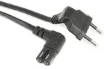 Euro-netzkabel, Schwarz, 2 M - Goobay