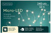 Micro led Strangbeleuchtung 240 Lichter warmweiß Weihnachtslichterketten - Kaemingk
