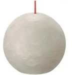 Bolsius Rustik Kugelkerze Sandgrau, &Oslash; 7,6 Cm Stumpen- Und Kugelkerzen