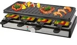 Clatronic - Raclette Rg 3757, 1400 W, 8 Personen, Schwarz
