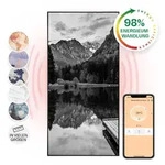 Klarstein - Wonderwall Air Art Smart Infrarotheizung See Schwarz-wei&szlig; 60x120cm 700w