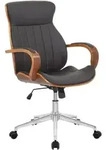 B&uuml;rostuhl Melilla Kunstleder Walnuss/braun