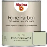 Alpina Feine Farben Lack No. 38 Essenz Der Natur Pastellgr&uuml;n Edelmatt 750 Ml