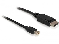 Delock 1m Displayport Cable Mini Displayport Schwarz