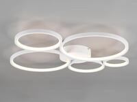Trio Lighting - Flache Led Ringleuchte Deckenlampe Rondo Dimmbar Aus Metall In Wei&szlig;,