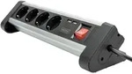 Digitus - Da-70614 Steckdosenleiste Mit Schalter Aluminium, Alusilber, Schwarz,