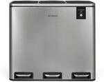 Les Collectors N&deg;982 Pedal-m&uuml;lleimer 3 F&auml;cher 54 L Edelstahl