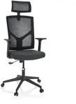 B&uuml;rostuhl / Drehstuhl Breton B Stoff / Netzstoff Schwarz Hjh Office