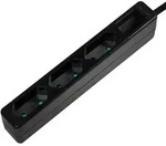 Lps229b Steckdosenleiste 3fach Schwarz Konturenstecker 1 St. - Logilink