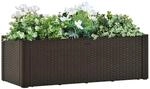 Vidaxl Garden Raised Bed With Self Watering System Mocha 100x43x33 Cm