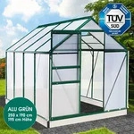 Gew&auml;chshaus Aluminium Mit Fundament Rostfrei T&uuml;v Gepr&uuml;ft 6mm Platten...