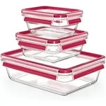 Clip&close Glas Frischhaltedosen-set 3-teilig - Emsa